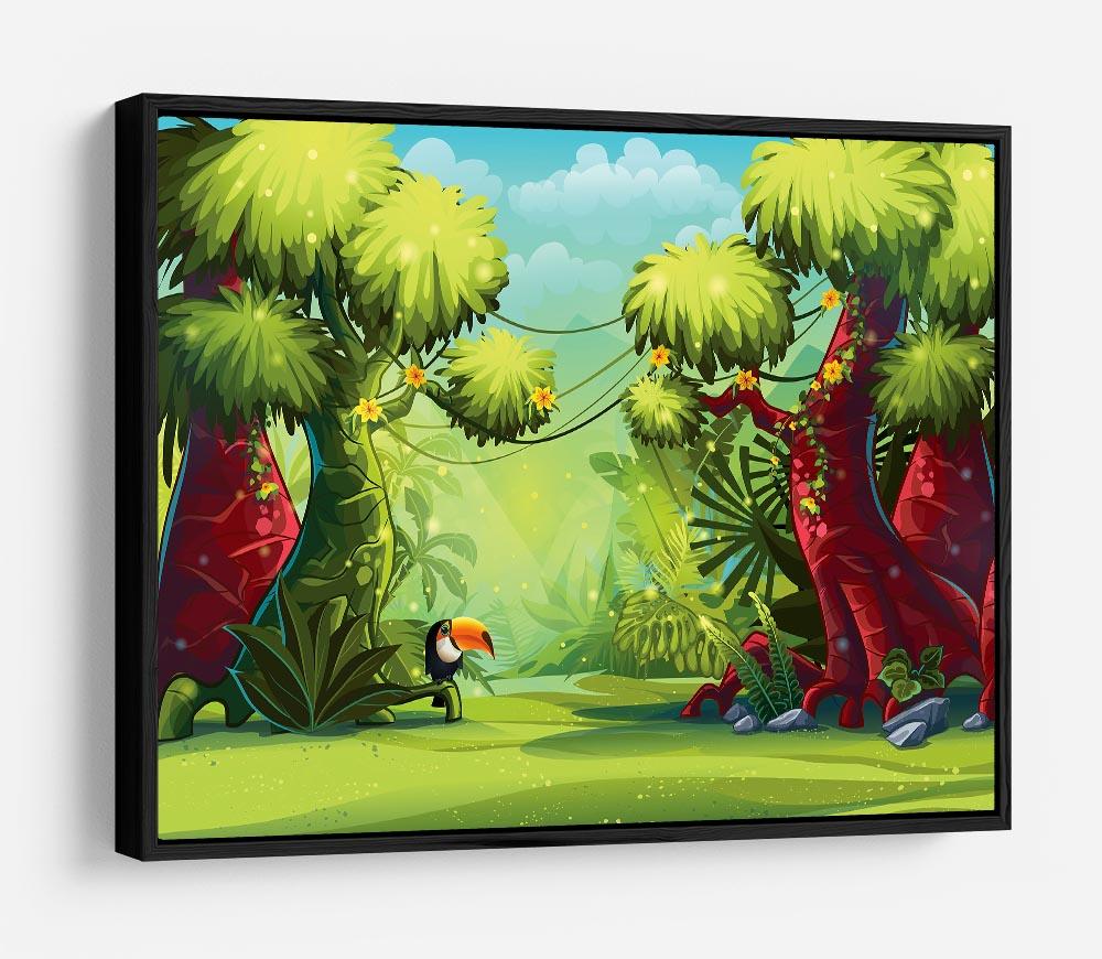 jungle with bird toucan HD Metal Print - Canvas Art Rocks - 6