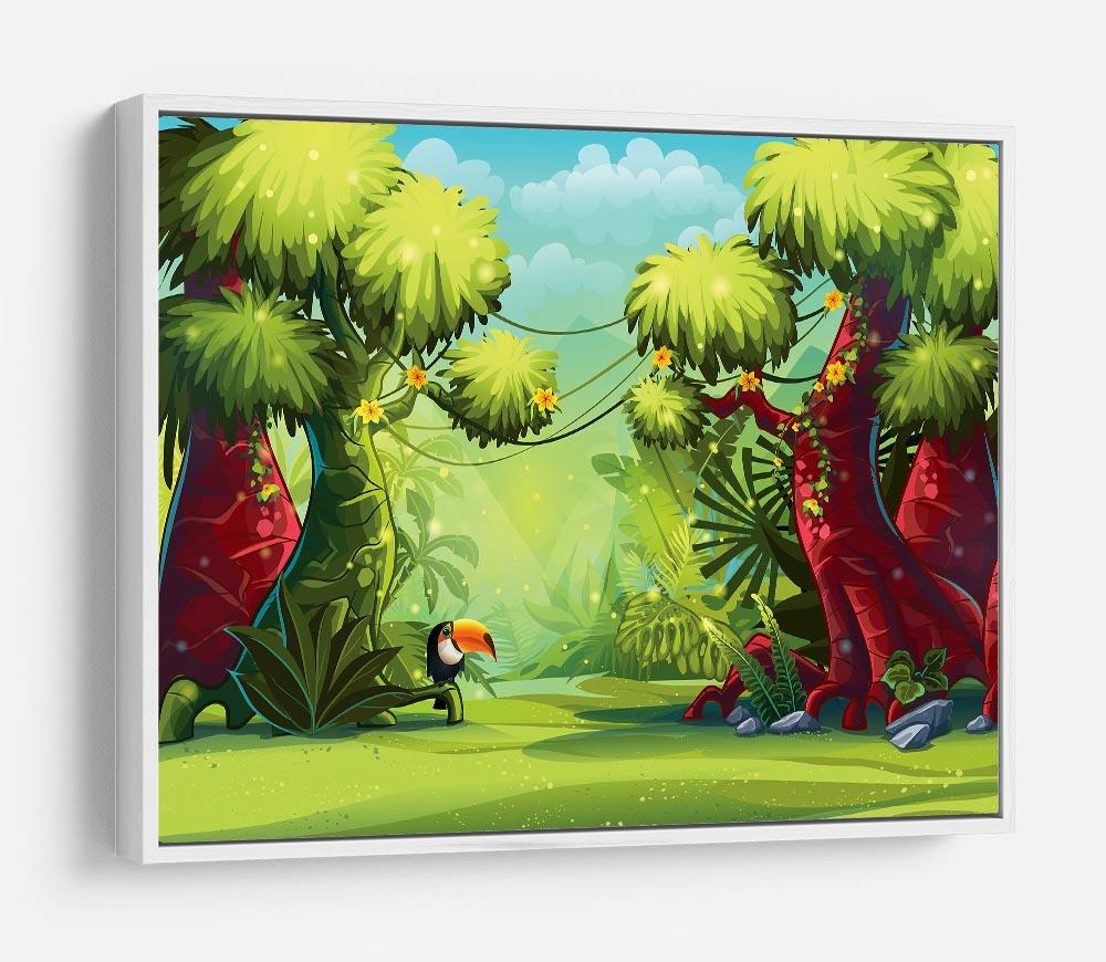 jungle with bird toucan HD Metal Print - Canvas Art Rocks - 7