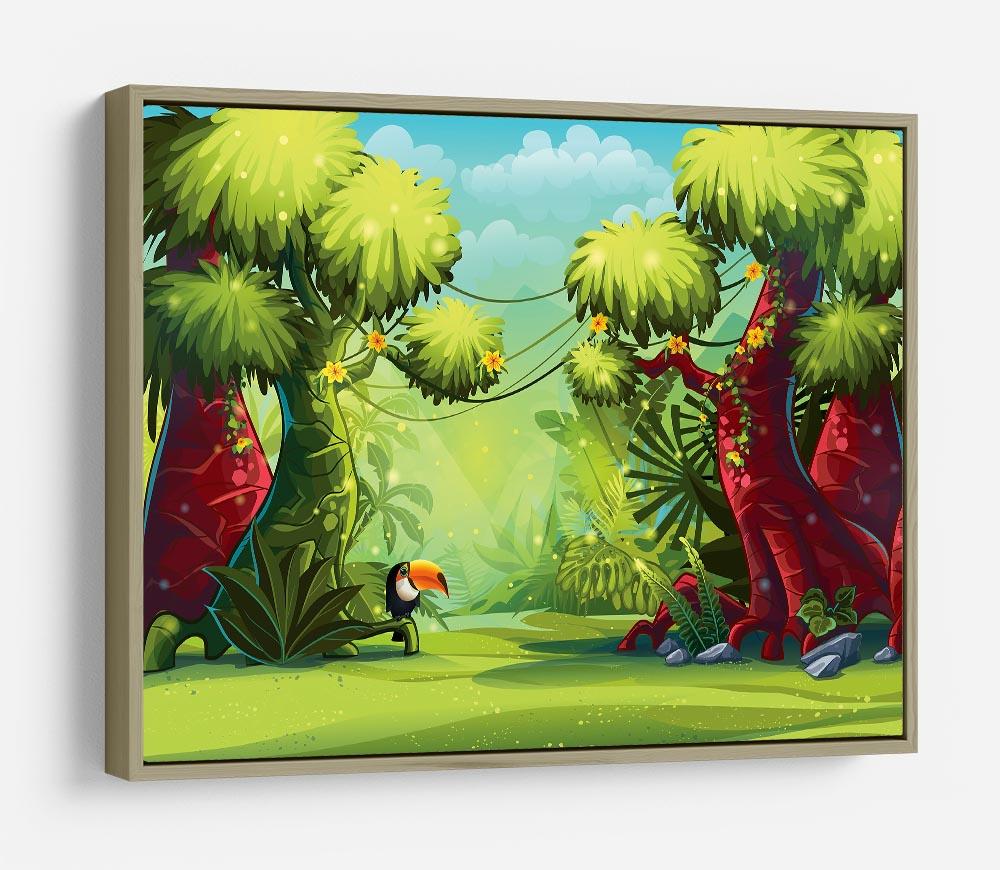 jungle with bird toucan HD Metal Print - Canvas Art Rocks - 8