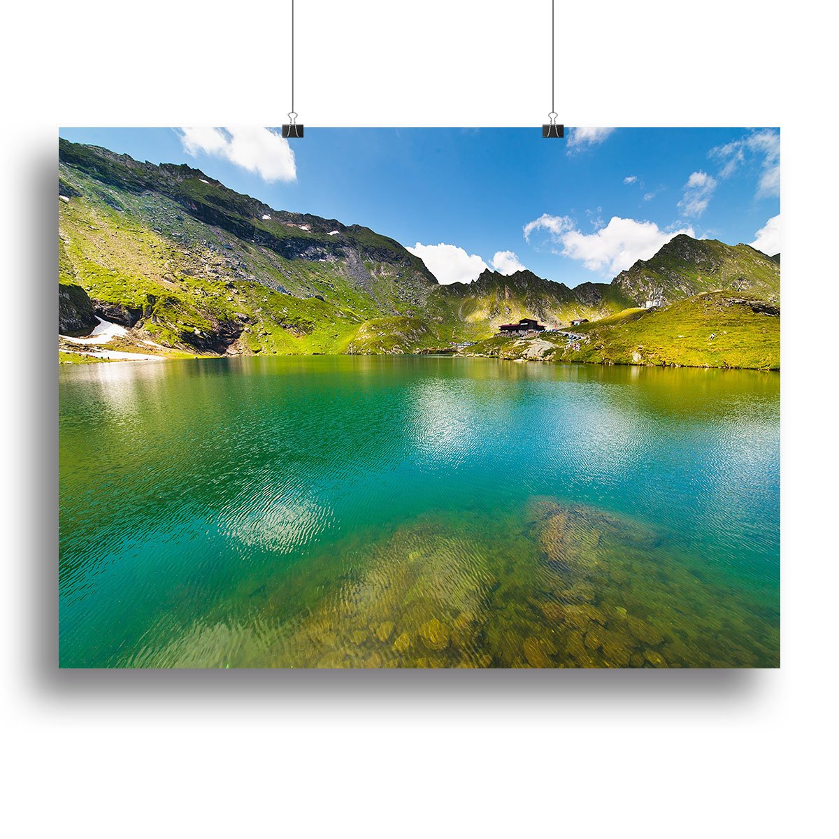 landscape from Balea Lake Canvas Print or Poster