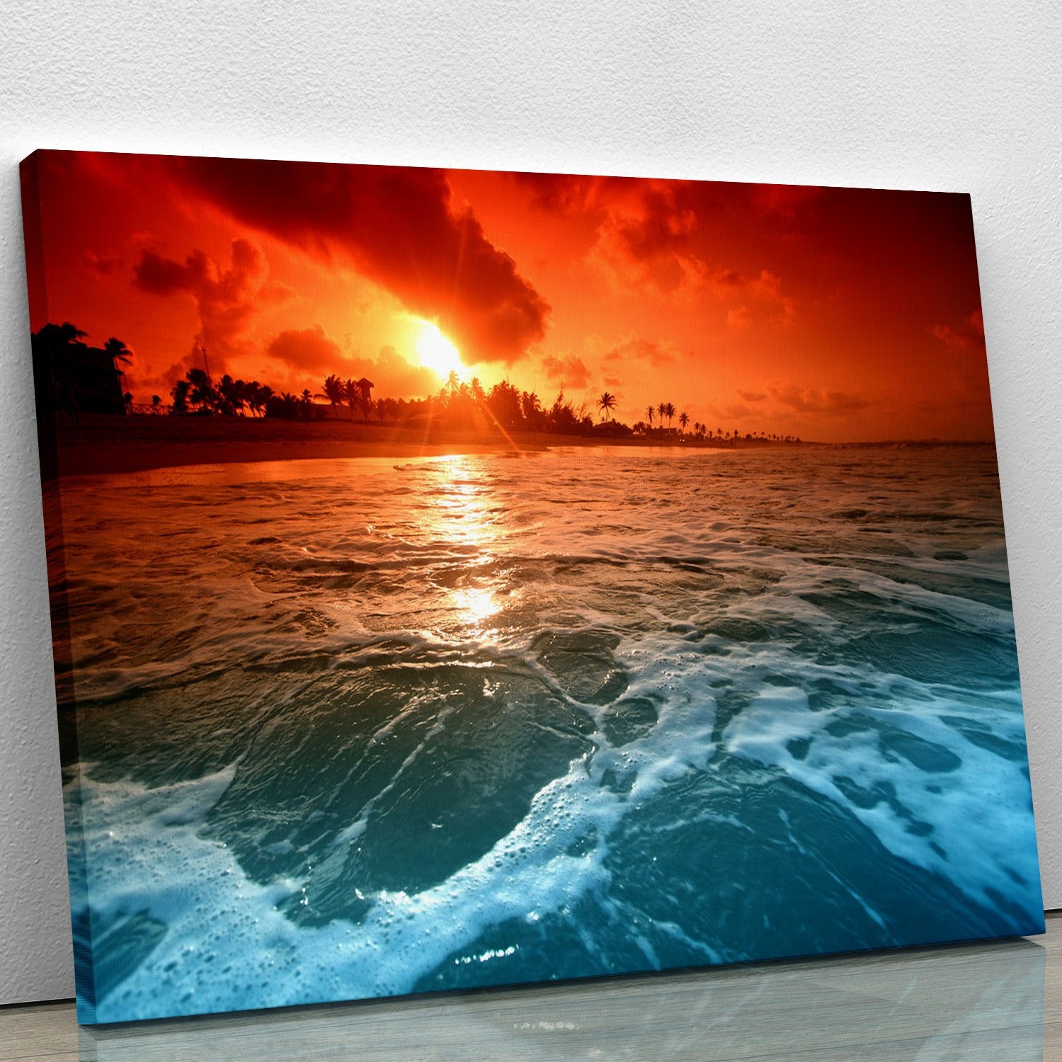 landscape ocean sunrice Canvas Print or Poster