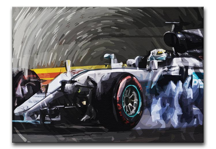 Lewis Hamilton Formula 1 Print - Canvas Art Rocks - 1