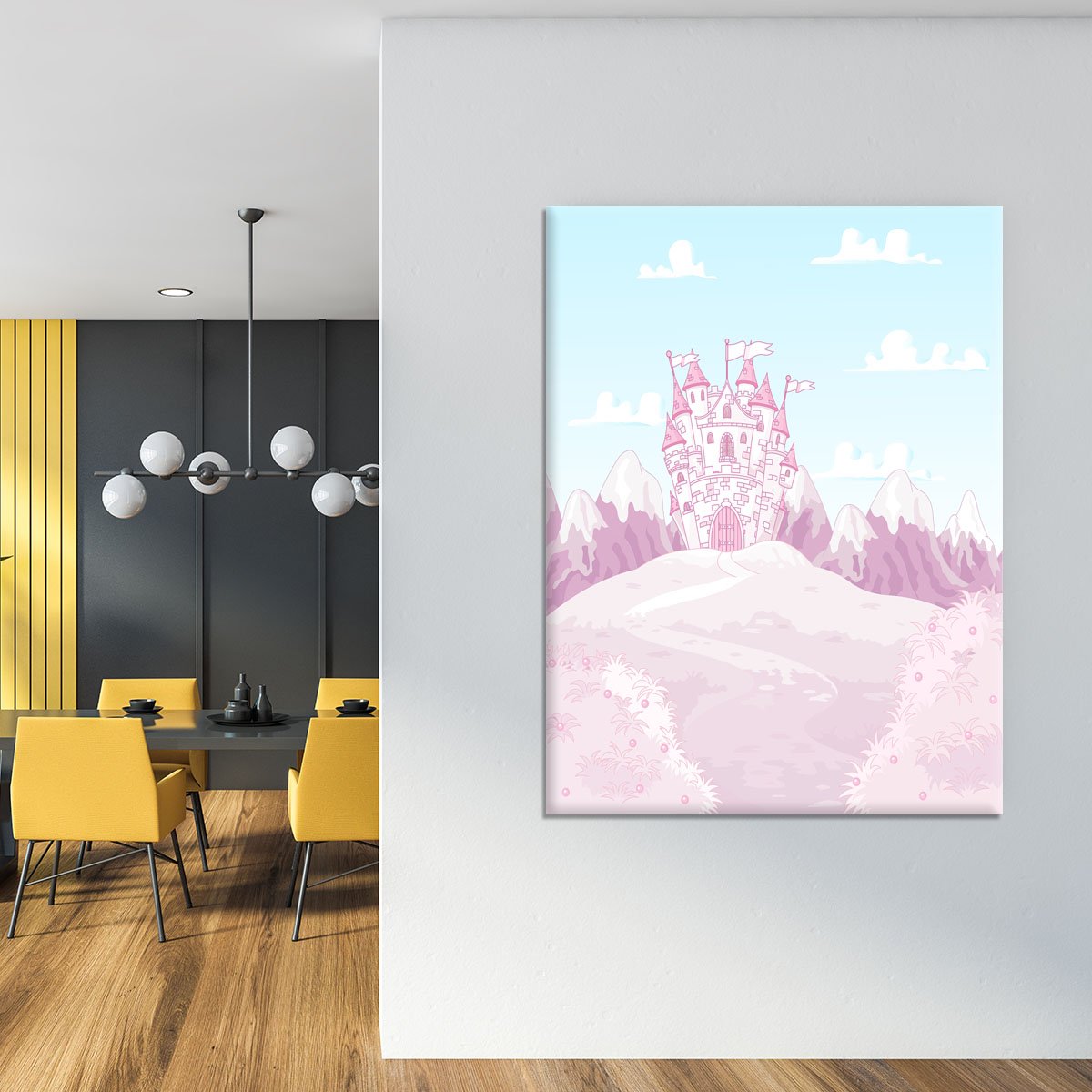 magic princess castle Canvas Print or Poster