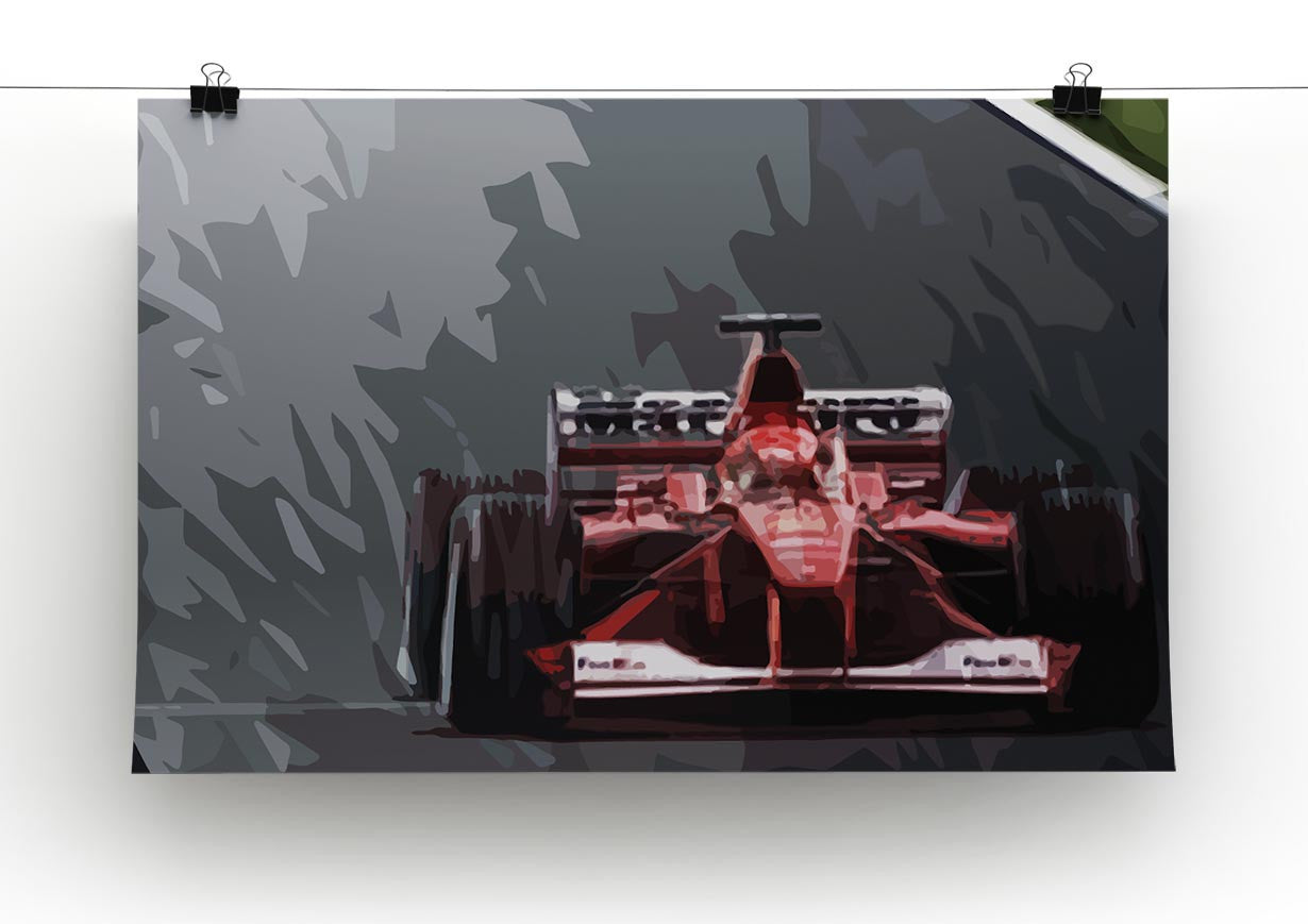 Michael Schumacher Formula 1 Print - Canvas Art Rocks - 2