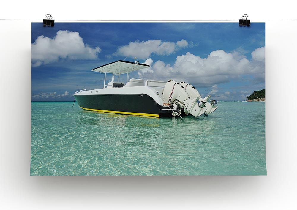 motor boat at Boracay island Canvas Print or Poster - Canvas Art Rocks - 2