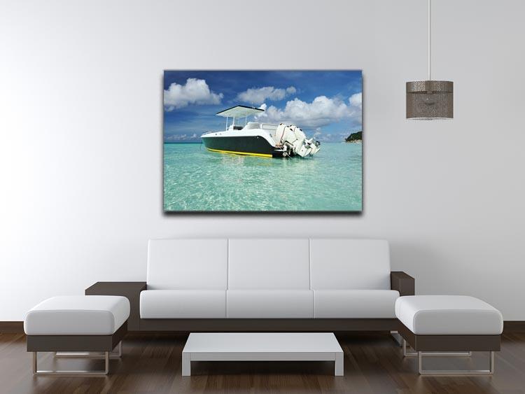 motor boat at Boracay island Canvas Print or Poster - Canvas Art Rocks - 4