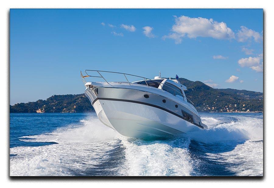 motor boat yachts Italy Canvas Print or Poster  - Canvas Art Rocks - 1