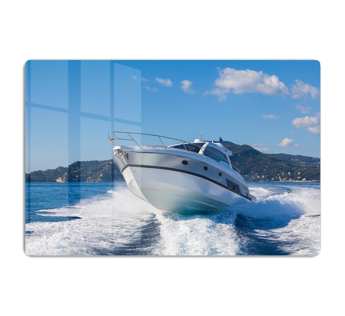 motor boat yachts Italy HD Metal Print