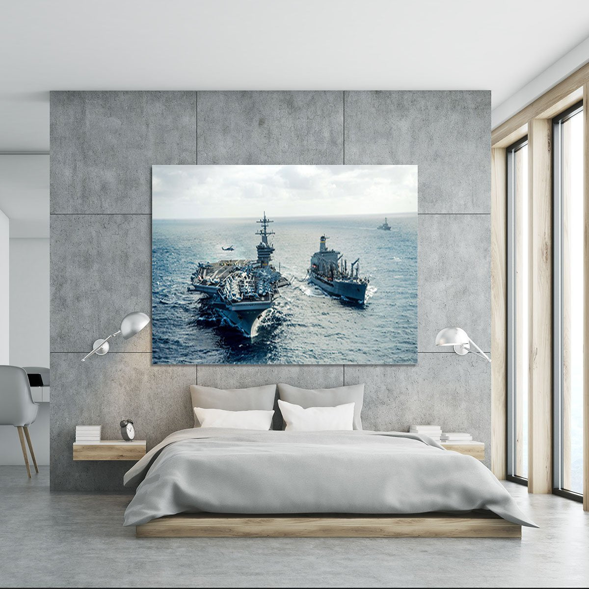 navy crossing the ocean Canvas Print or Poster