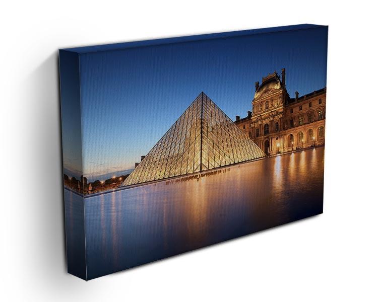 night scene of the Louvre Museum Canvas Print or Poster - Canvas Art Rocks - 3