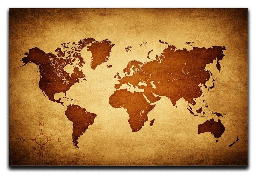 old map of the world Canvas Print or Poster  - Canvas Art Rocks - 1