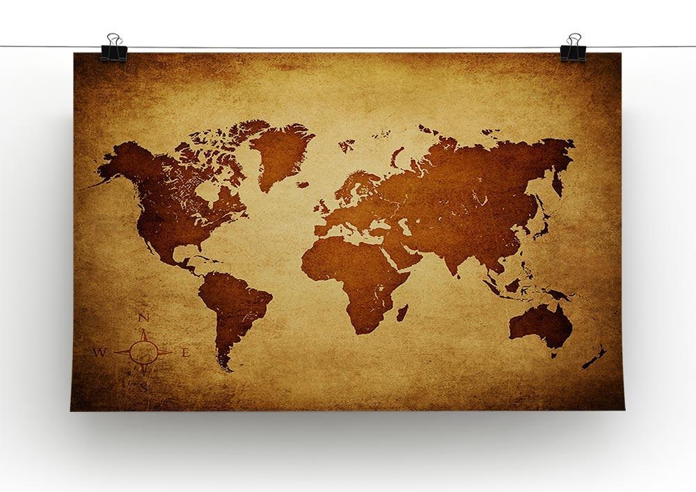 old map of the world Canvas Print or Poster - Canvas Art Rocks - 2