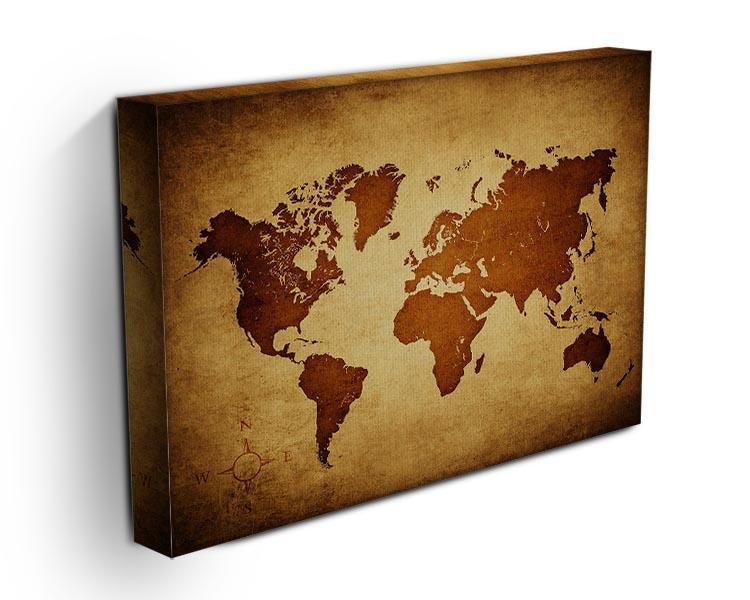 old map of the world Canvas Print or Poster - Canvas Art Rocks - 3