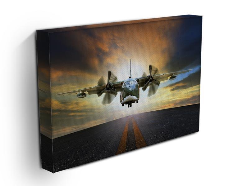 old military container plane Canvas Print or Poster - Canvas Art Rocks - 3