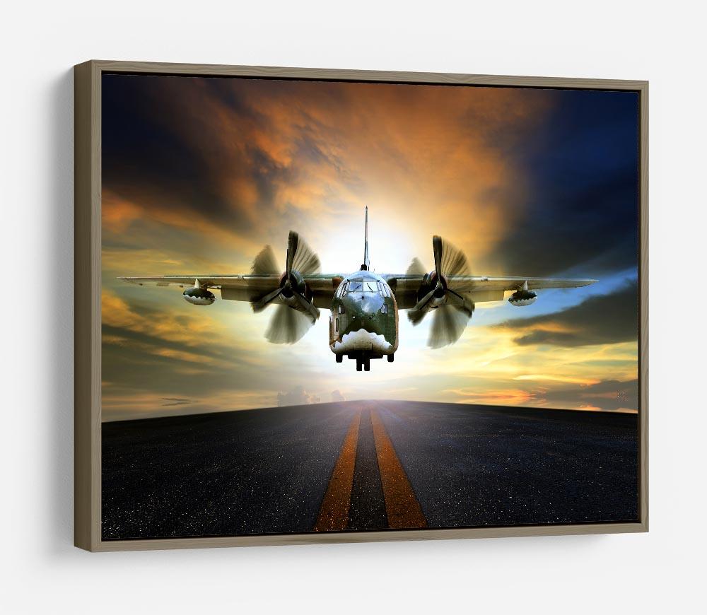 old military container plane HD Metal Print