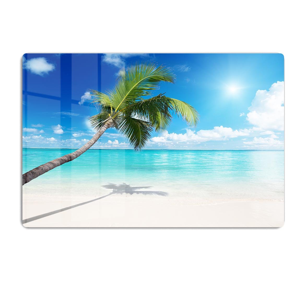 palm and beach HD Metal Print - Canvas Art Rocks - 1