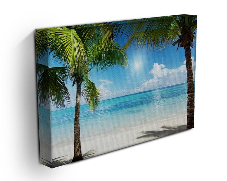 palms and beach Canvas Print or Poster - Canvas Art Rocks - 3