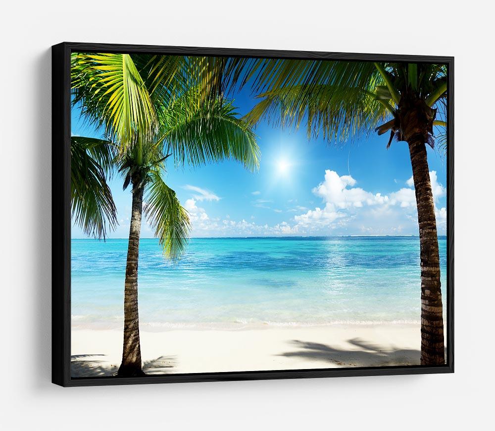 palms and beach HD Metal Print - Canvas Art Rocks - 6