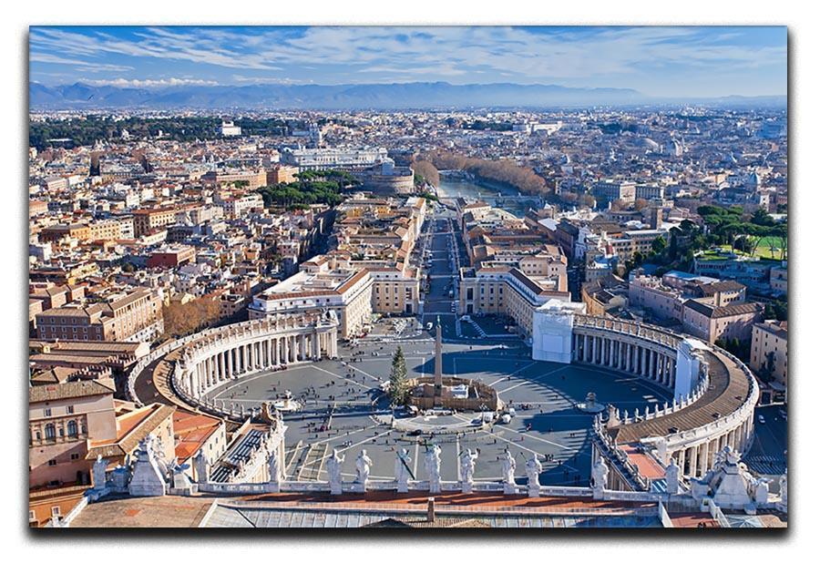 panorama of St.Peter Square Canvas Print or Poster  - Canvas Art Rocks - 1