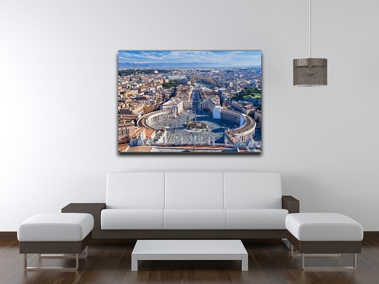 panorama of St.Peter Square Canvas Print or Poster - Canvas Art Rocks - 4