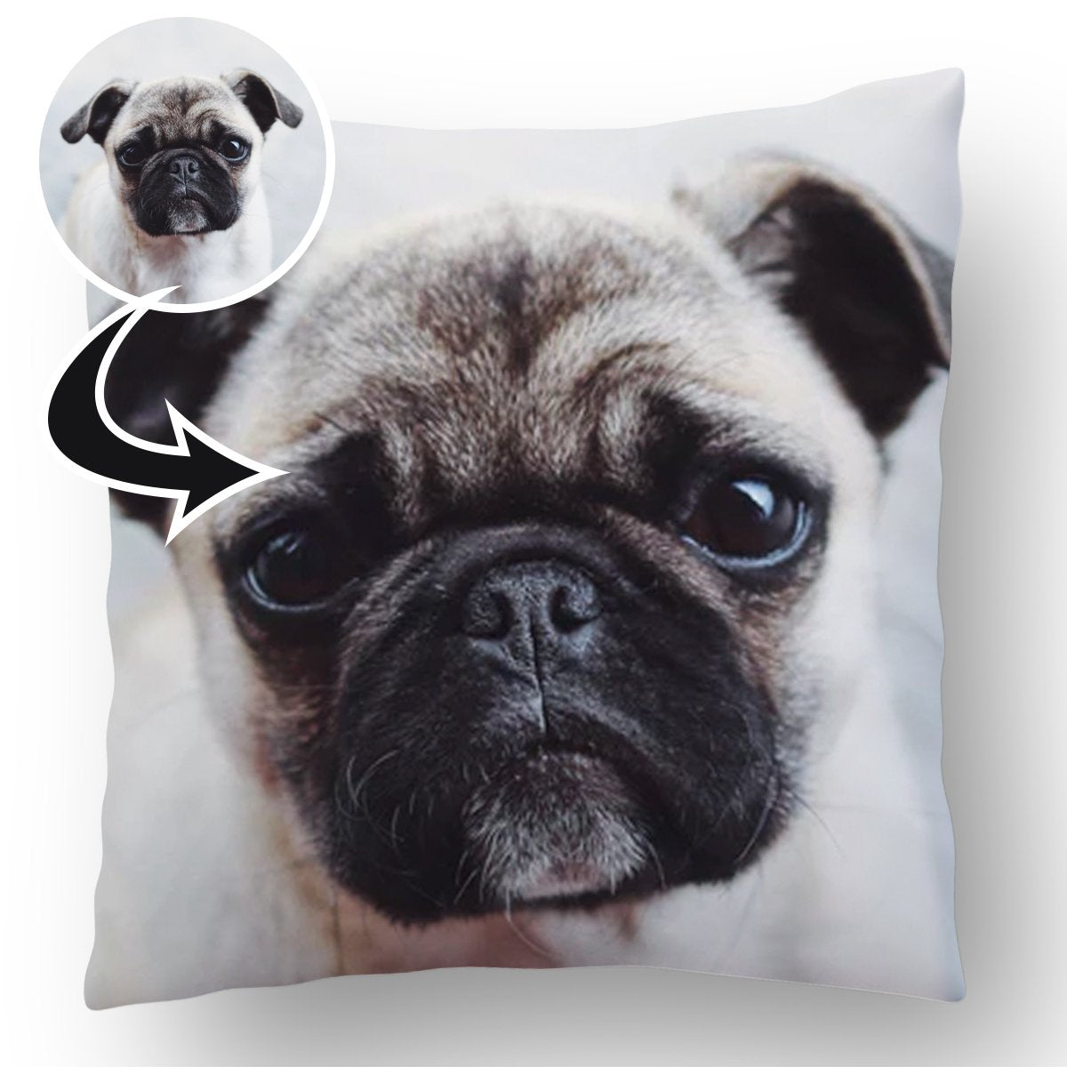 Photo Upload Dog Cushion d