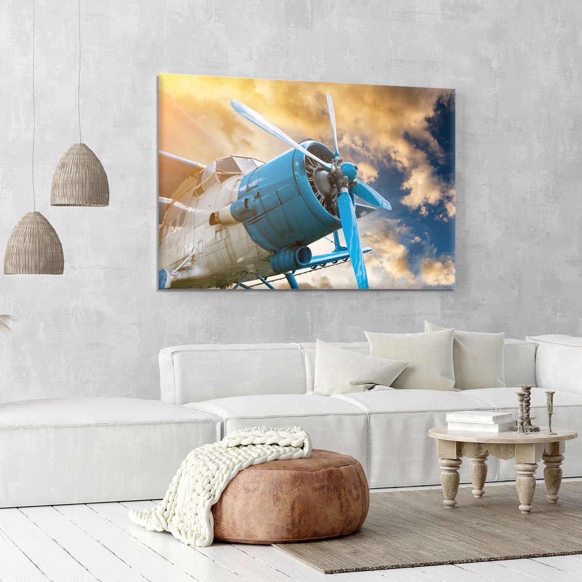 plane with propeller Canvas Print or Poster