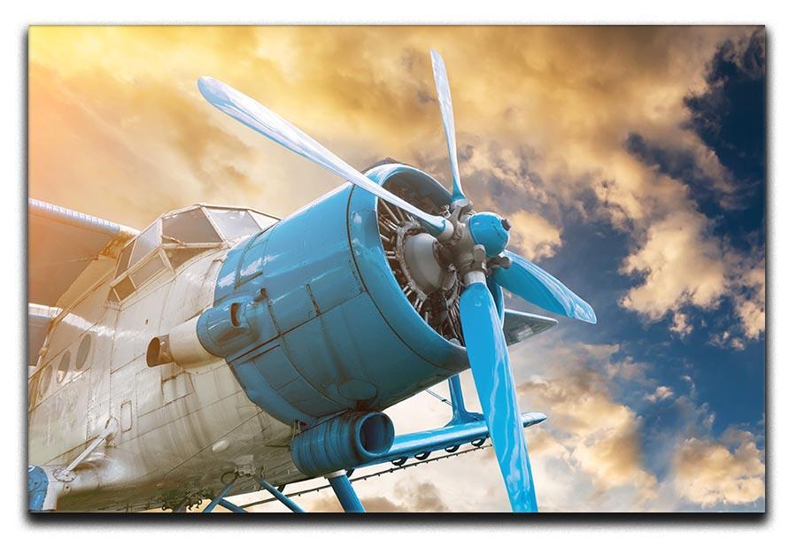 plane with propeller Canvas Print or Poster  - Canvas Art Rocks - 1