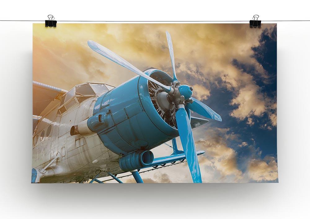 plane with propeller Canvas Print or Poster - Canvas Art Rocks - 2