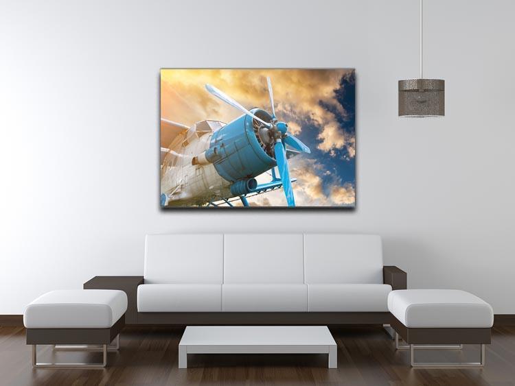 plane with propeller Canvas Print or Poster - Canvas Art Rocks - 4