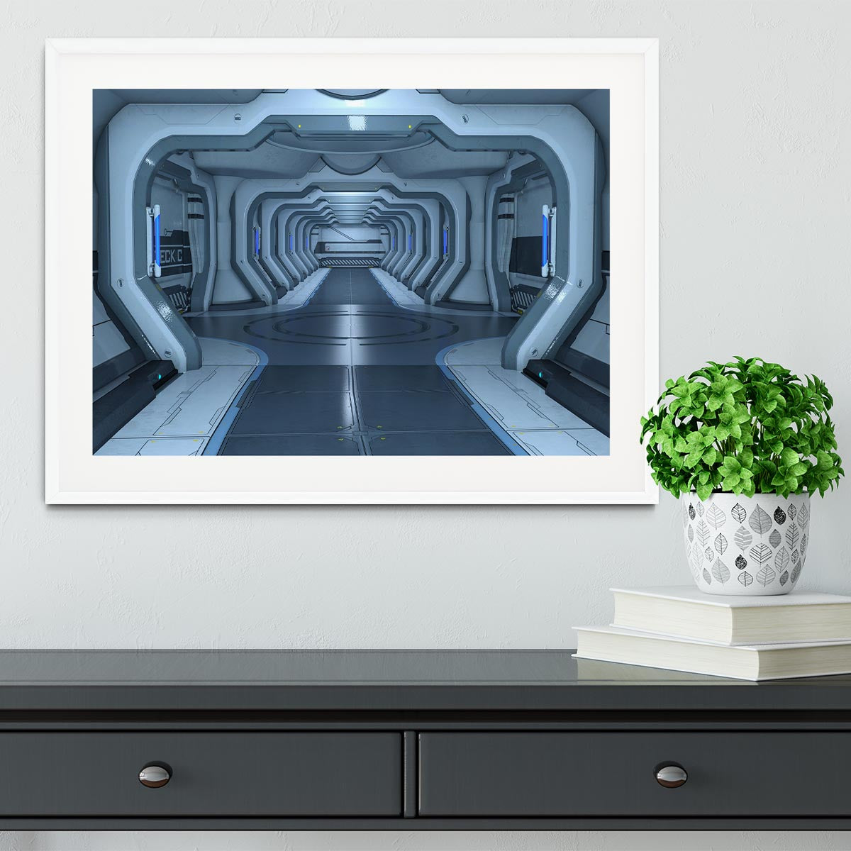 space station Framed Print - Canvas Art Rocks - 5