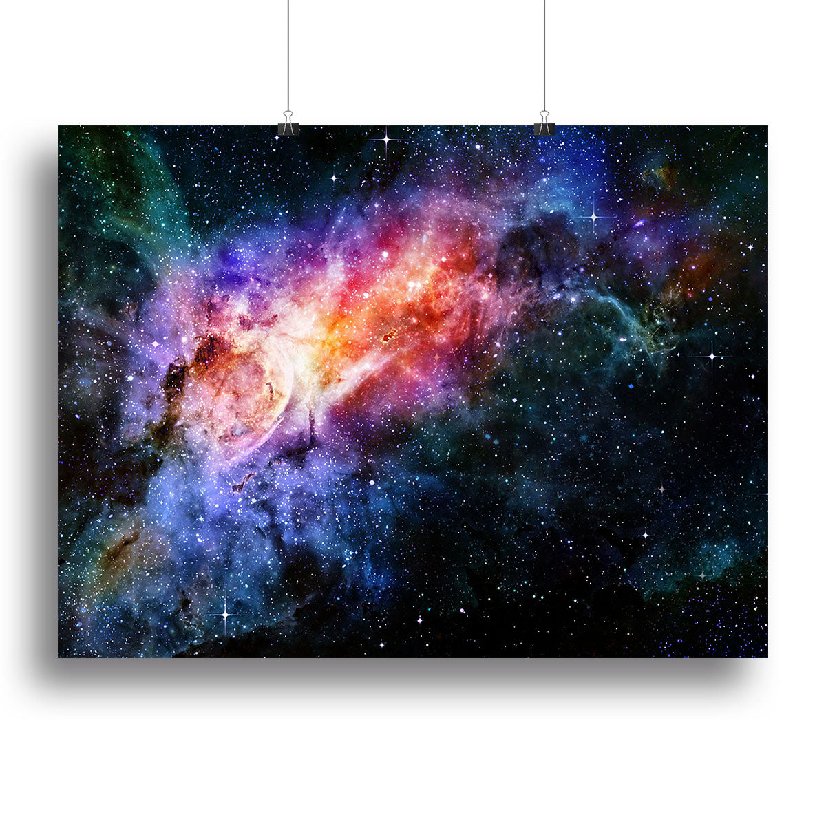 starry deep outer space nebula and galaxy Canvas Print or Poster - Canvas Art Rocks - 2
