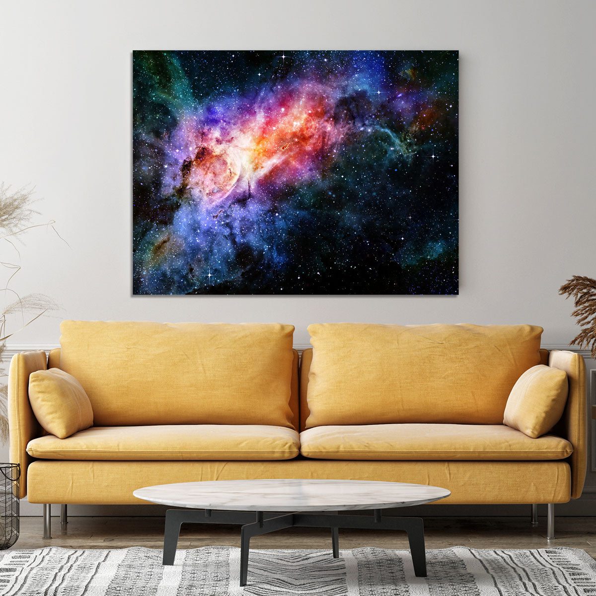 starry deep outer space nebula and galaxy Canvas Print or Poster - Canvas Art Rocks - 4