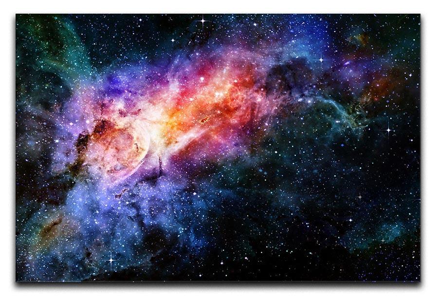 starry deep outer space nebula and galaxy Canvas Print or Poster  - Canvas Art Rocks - 1