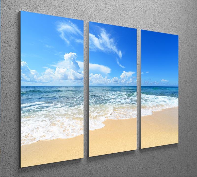 summer sky of Okinawa 3 Split Panel Canvas Print - Canvas Art Rocks - 2