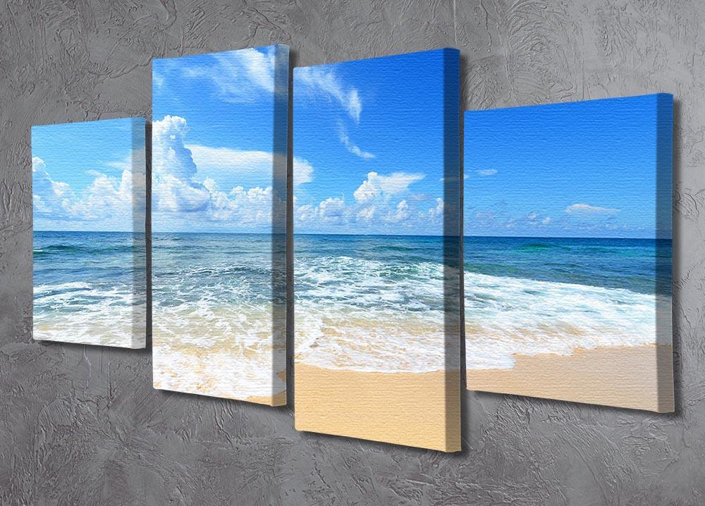 summer sky of Okinawa 4 Split Panel Canvas - Canvas Art Rocks - 2