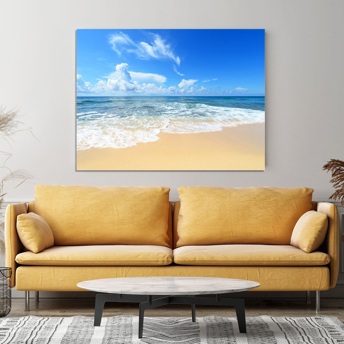 summer sky of Okinawa Canvas Print or Poster