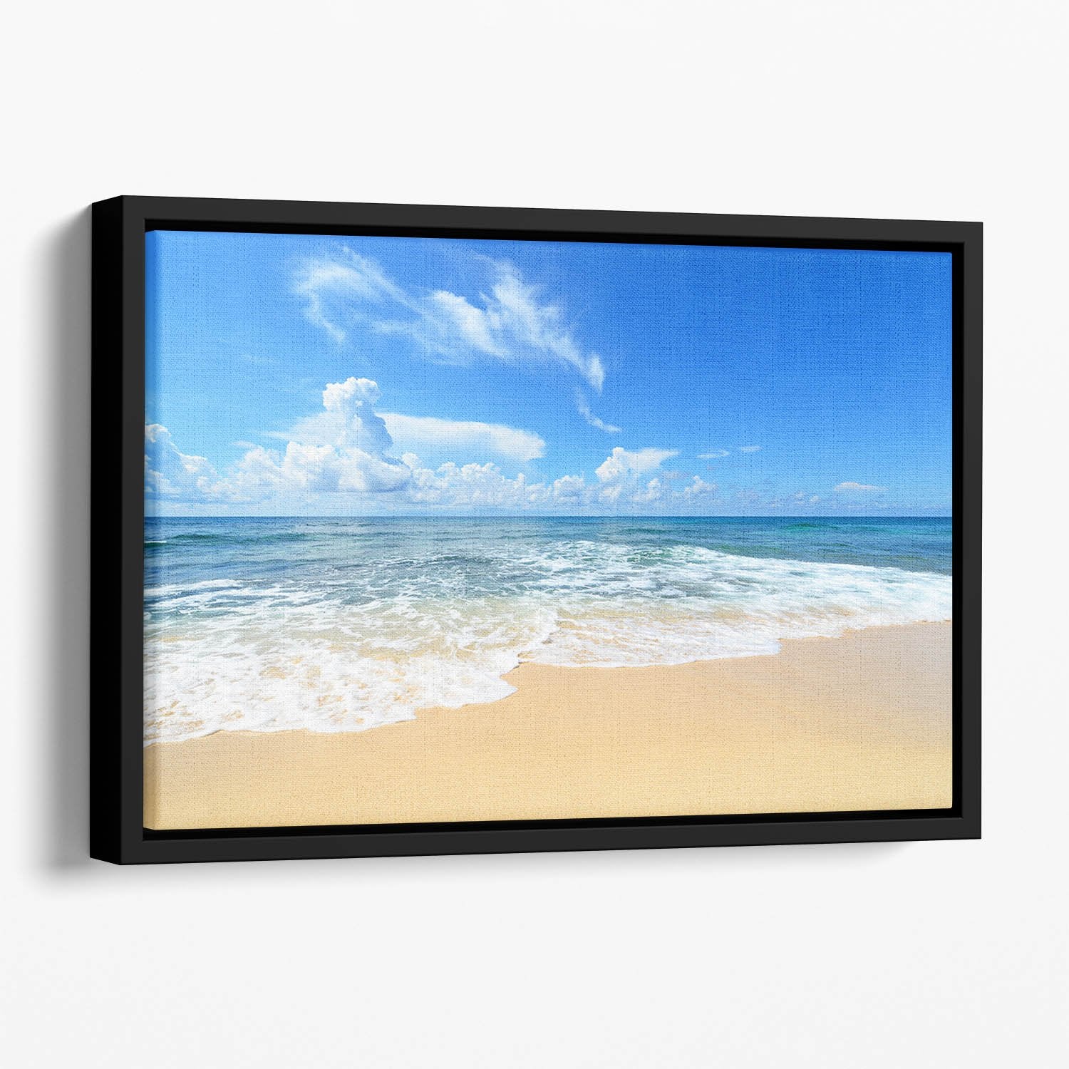 summer sky of Okinawa Floating Framed Canvas