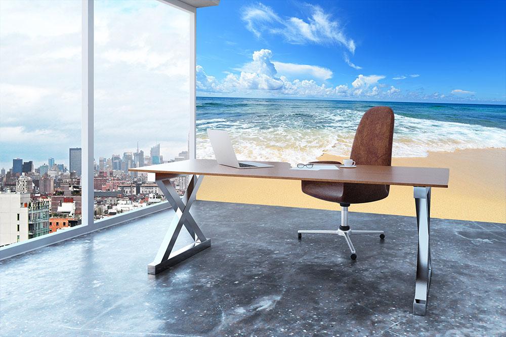 summer sky of Okinawa Wall Mural Wallpaper - Canvas Art Rocks - 3