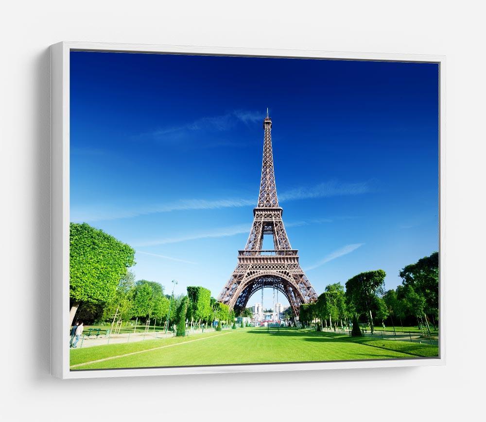 sunny morning and Eiffel Tower HD Metal Print