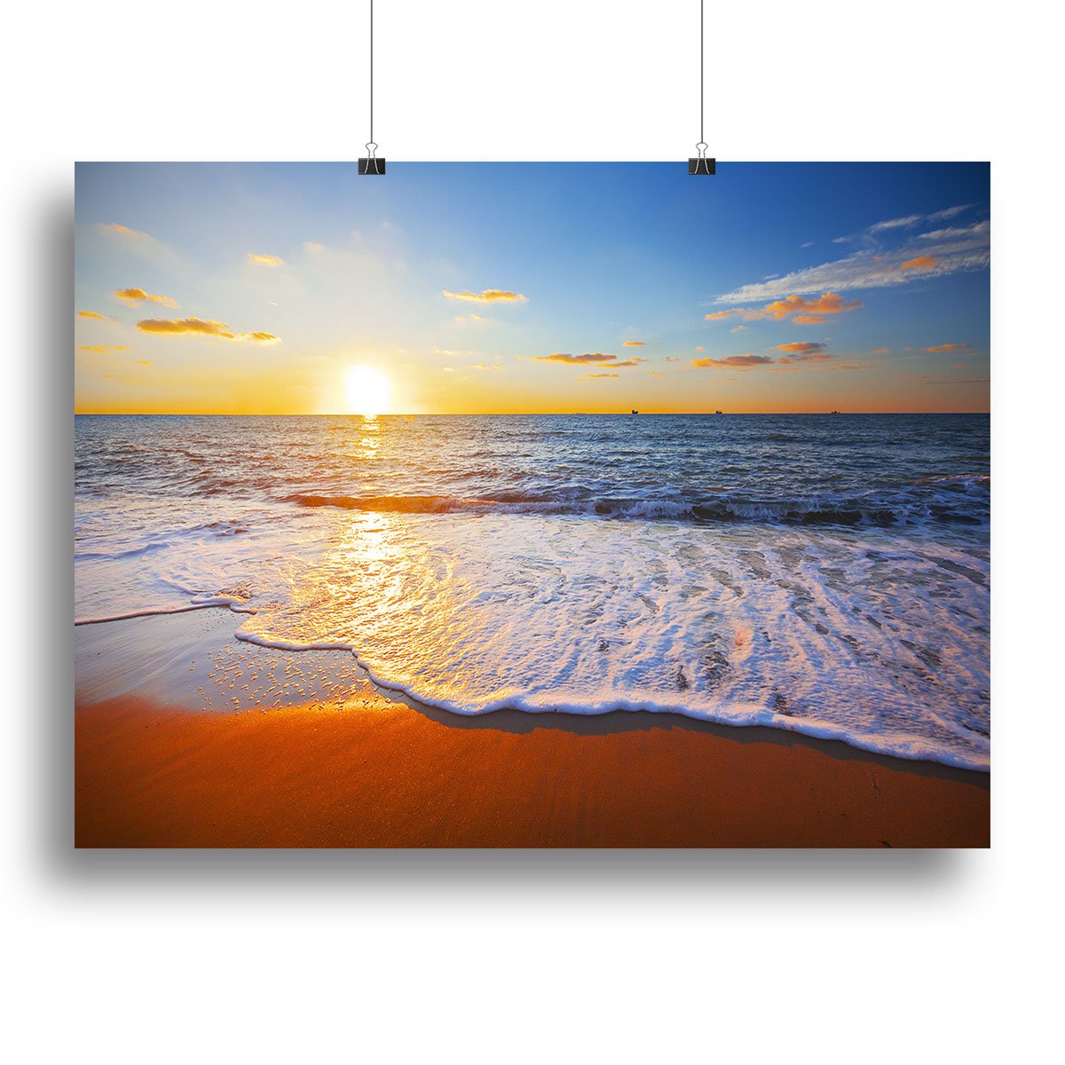 sunset and sea Canvas Print or Poster