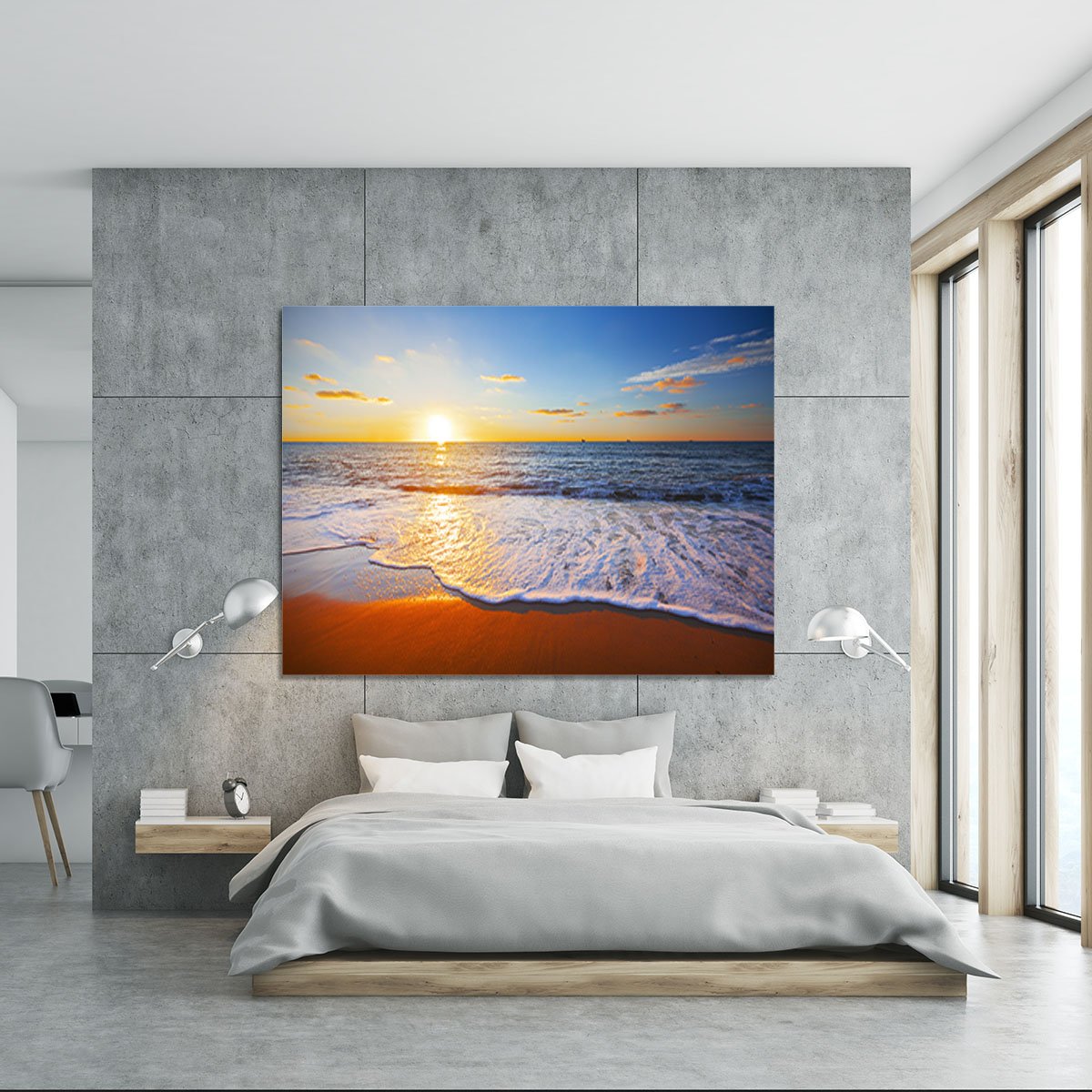 sunset and sea Canvas Print or Poster