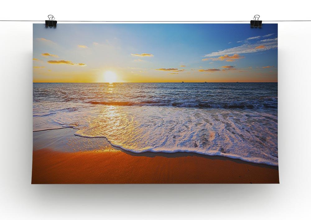 sunset and sea Canvas Print or Poster - Canvas Art Rocks - 2