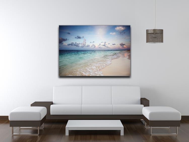 sunset on the sea beach Canvas Print or Poster - Canvas Art Rocks - 4