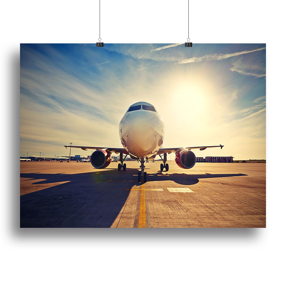 take off at the sunrise Canvas Print or Poster