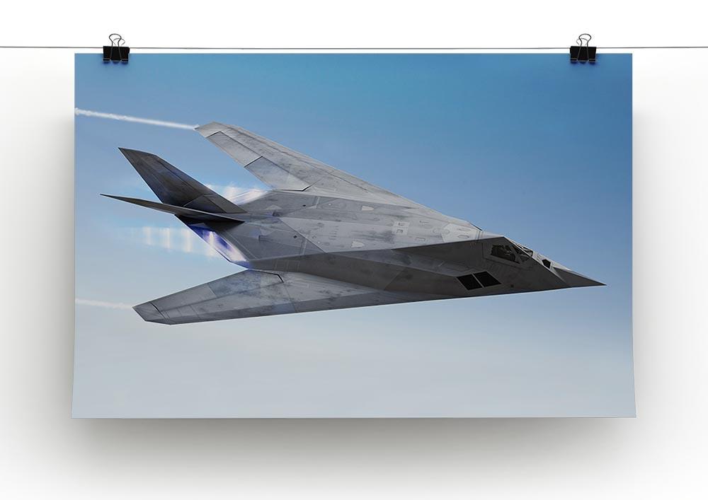 tealth aircraft streaking through the sky Canvas Print or Poster - Canvas Art Rocks - 2