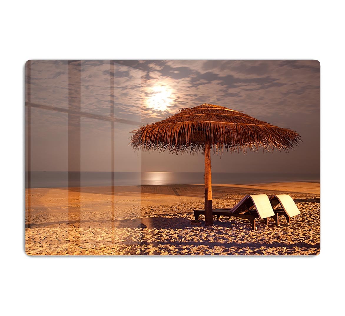 the sunset beach landscape HD Metal Print - Canvas Art Rocks - 1