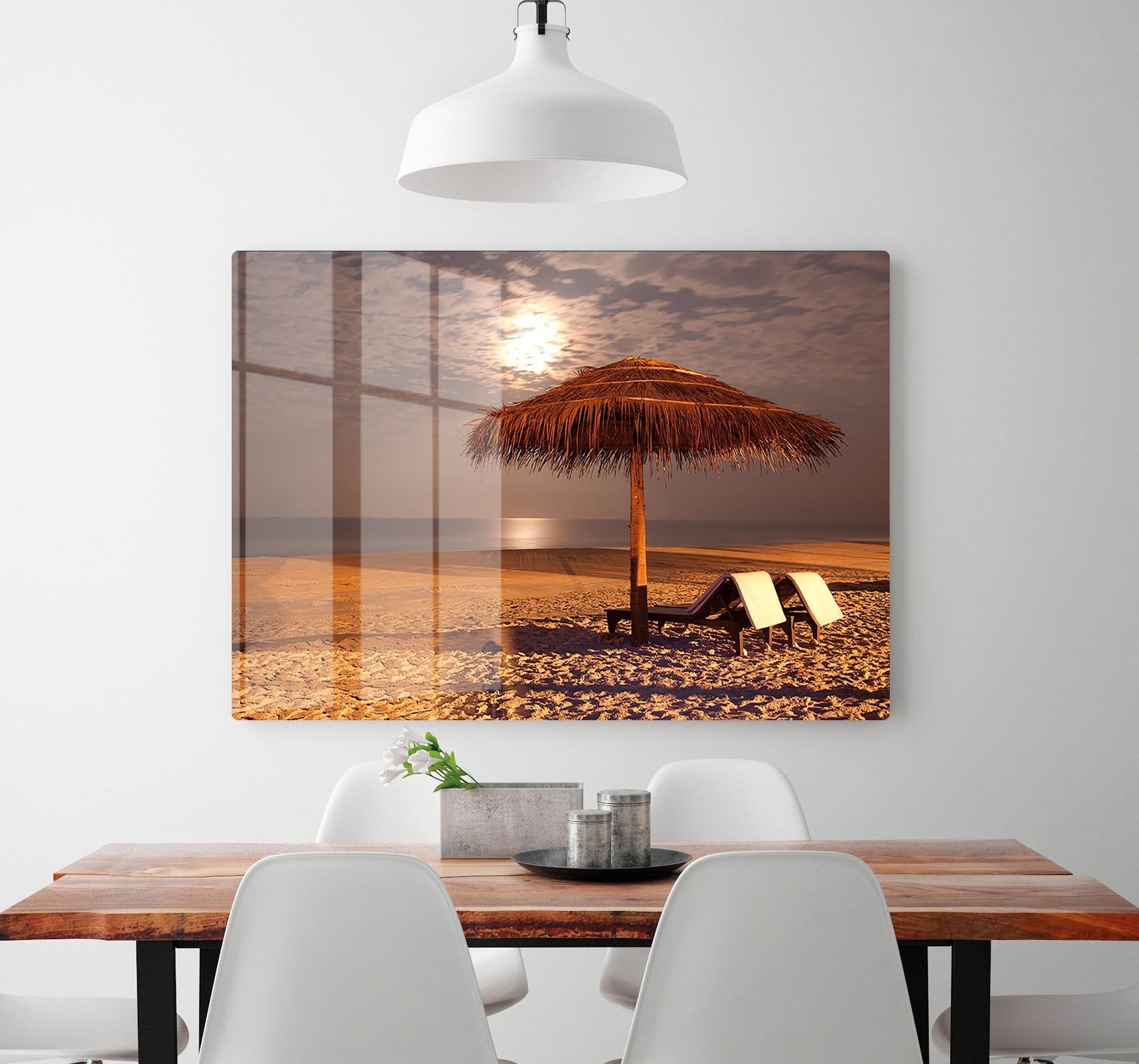 the sunset beach landscape HD Metal Print - Canvas Art Rocks - 2