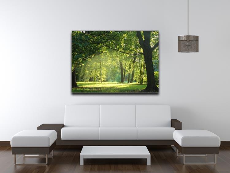 trees in a summer forest Canvas Print or Poster - Canvas Art Rocks - 4