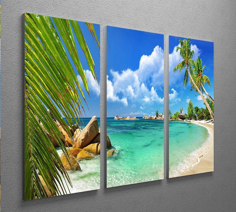 tropical paradise 3 Split Panel Canvas Print - Canvas Art Rocks - 2