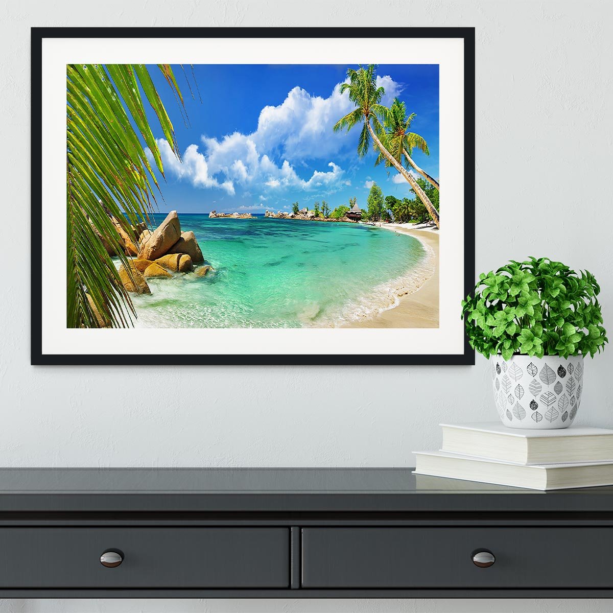 tropical paradise Framed Print - Canvas Art Rocks - 1